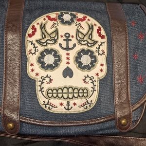 Loungefly Skull/Anchor Sling Bag